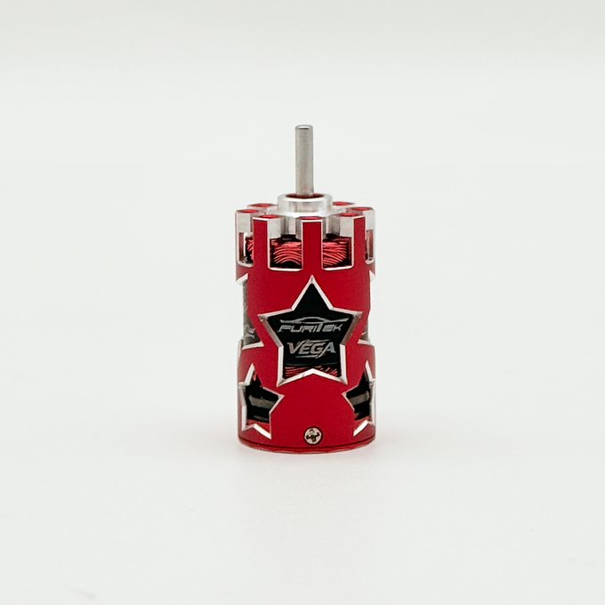 FURITEK VEGA 5500KV SENSORED BRUSHLESS MOTOR FOR 1/24 & 1/28 DRIFT/RACE RC CARS - RED EDITION