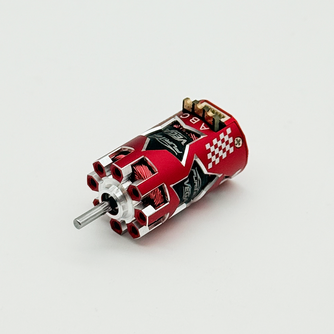 FURITEK VEGA 5500KV SENSORED BRUSHLESS MOTOR FOR 1/24 & 1/28 DRIFT/RACE RC CARS - RED EDITION
