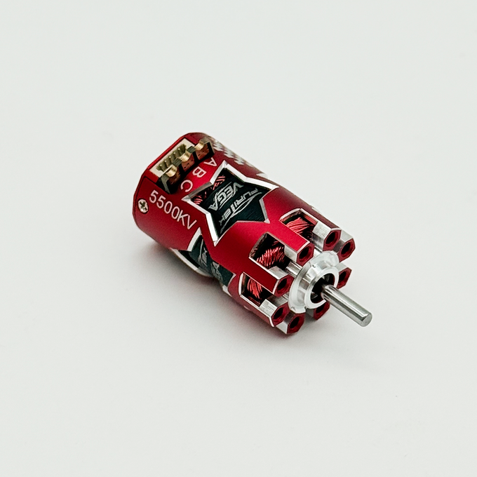 FURITEK VEGA 5500KV SENSORED BRUSHLESS MOTOR FOR 1/24 & 1/28 DRIFT/RACE RC CARS - RED EDITION
