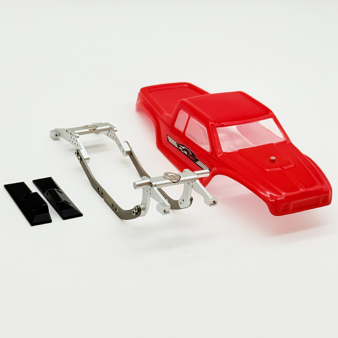 Furitek MANTIS LCG Competition Chassis Kit with Red Comp Body for SCX30