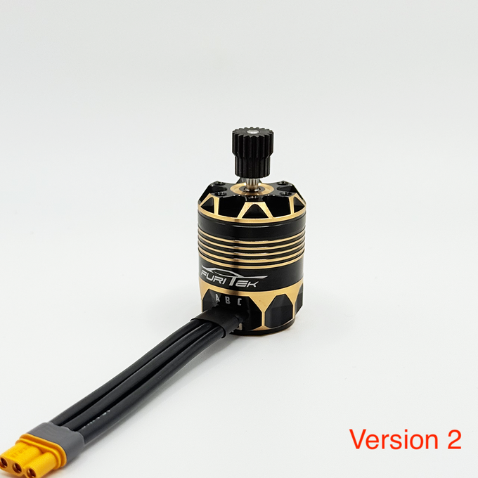 FURITEK BRUSHLESS SENSORED MOTOR IMPULSE 2835 1/8inch shaft w/Waterproof w/pinion 5600KV FOR 1/18 1/12 RC CAR