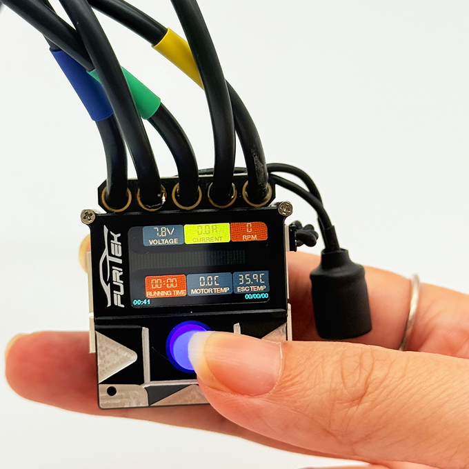 Furitek SlideTech PRO 1/10 Sensored ESC w/ OLED & Internal Fan – Drift & Stock Racing – Black Edition