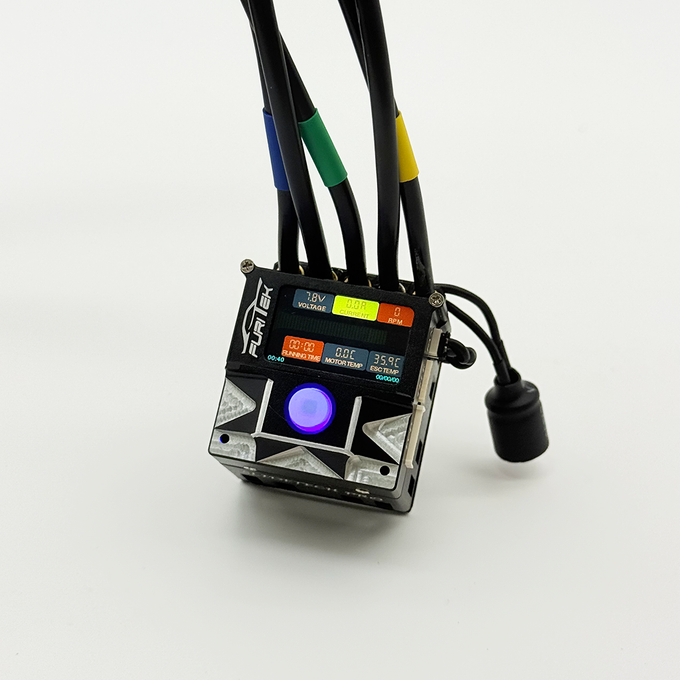 Furitek SlideTech PRO 1/10 Sensored ESC w/ OLED & Internal Fan – Drift & Stock Racing – Black Edition