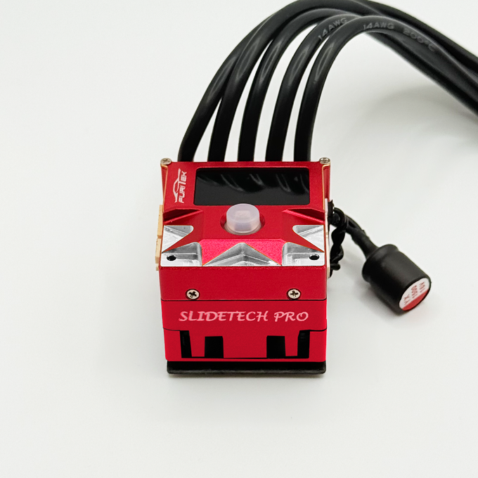 Furitek SlideTech PRO 1/10 Sensored ESC w/ OLED & Internal Fan – Drift & Stock Racing – RED Edition