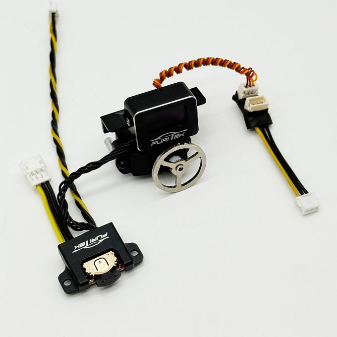 Furitek Tesla LCD Dashboard & Steering Servo Set for TITAN U4 ULTIMATE 24