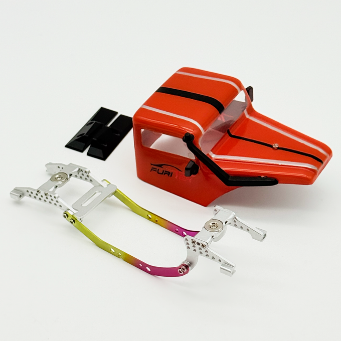 FURITEK MANTIS ROCK CAB LCG Competition Chassis Kit with Orange Body for SCX30