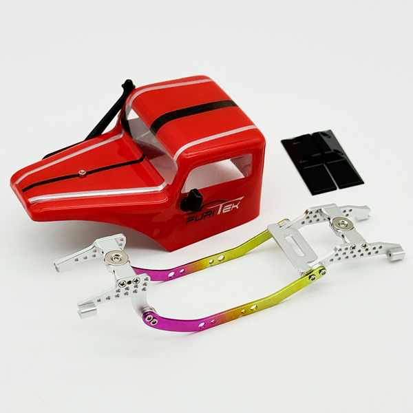 FURITEK MANTIS ROCK CAB LCG Competition Chassis Kit with RED Body for SCX30
