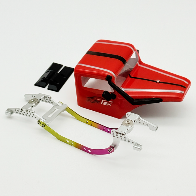 FURITEK MANTIS ROCK CAB LCG Competition Chassis Kit with RED Body for SCX30