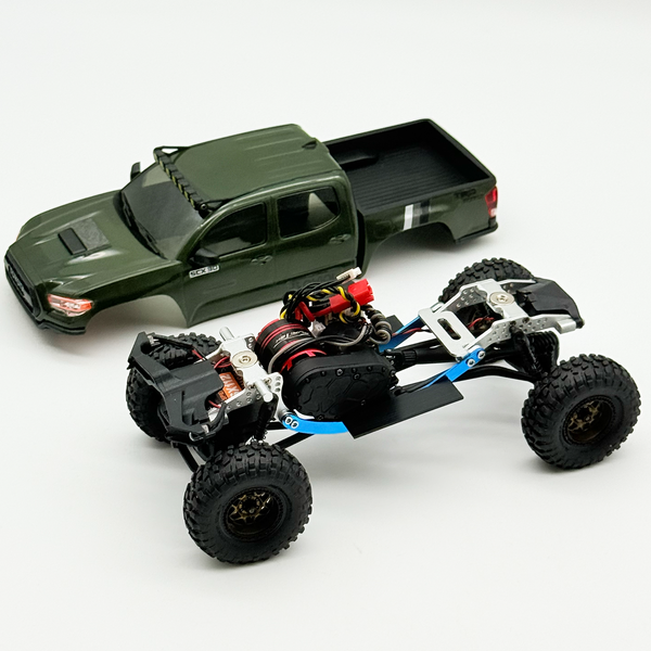 FURITEK MANTIS LCG COMPETITION CHASSIS KIT FOR SCX30 - BLUE TITANIUM EDITION