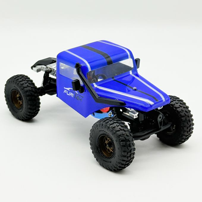 FURITEK MANTIS ROCK CAB LCG Competition Chassis Kit with Blue Body for SCX30