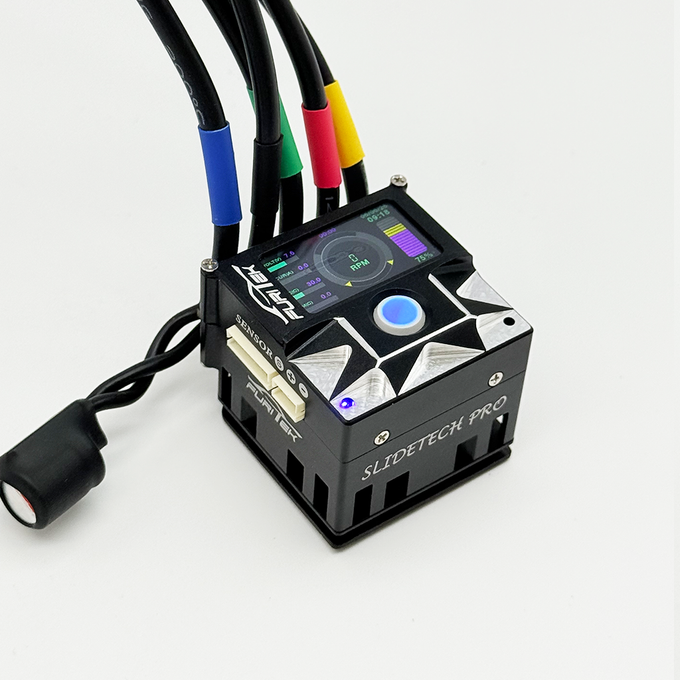 FURITEK SLIDETECH PRO TRACKBALL 1/10 SENSORED ESC w/ OLED & INTERNAL FAN – BLACK