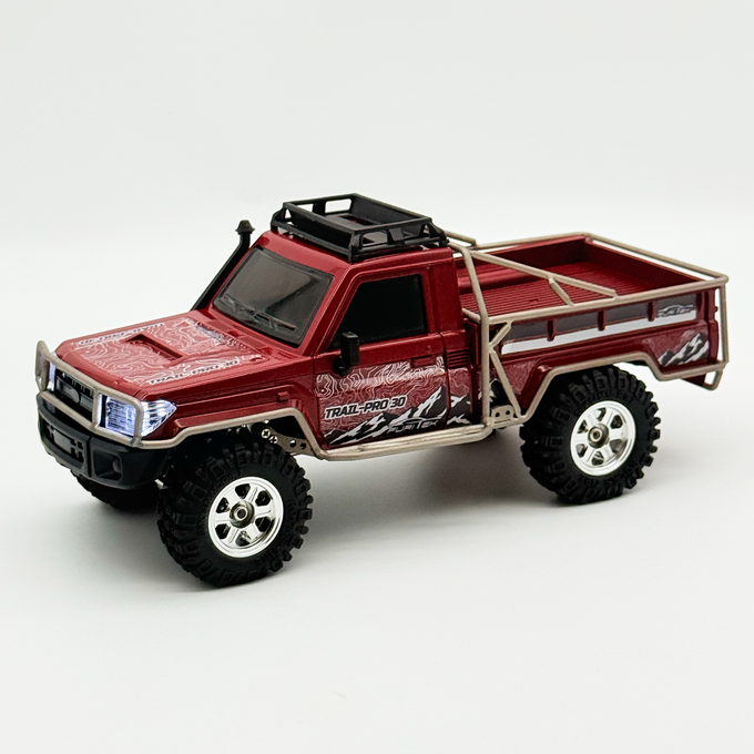 FURITEK Scale Titanium Roll Cage for KRAWL 30 TRAIL PRO PICKUP - Raw Titanium