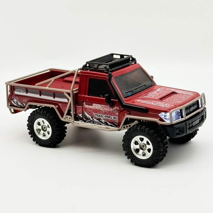 FURITEK Scale Titanium Roll Cage for KRAWL 30 TRAIL PRO PICKUP - Raw Titanium