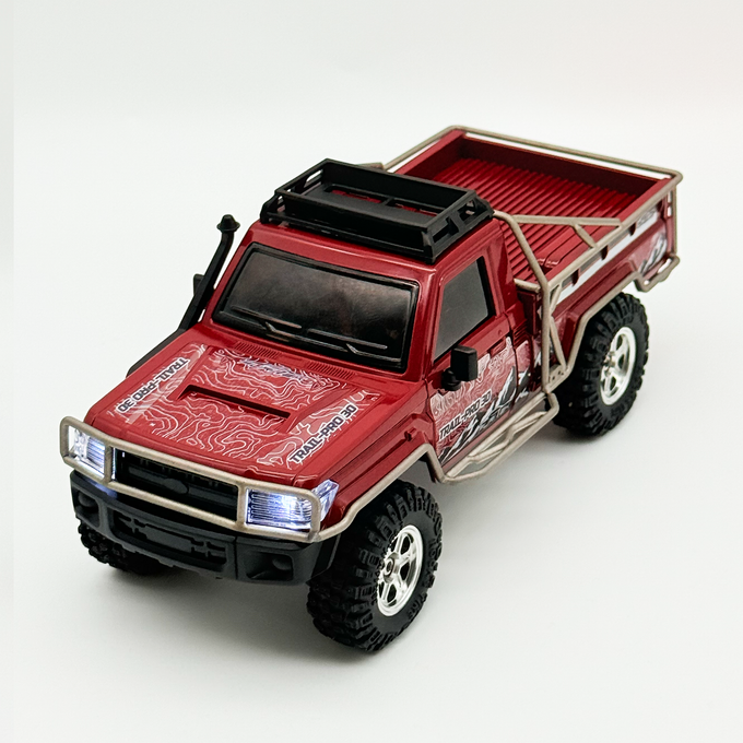 FURITEK Scale Titanium Roll Cage for KRAWL 30 TRAIL PRO PICKUP - Raw Titanium