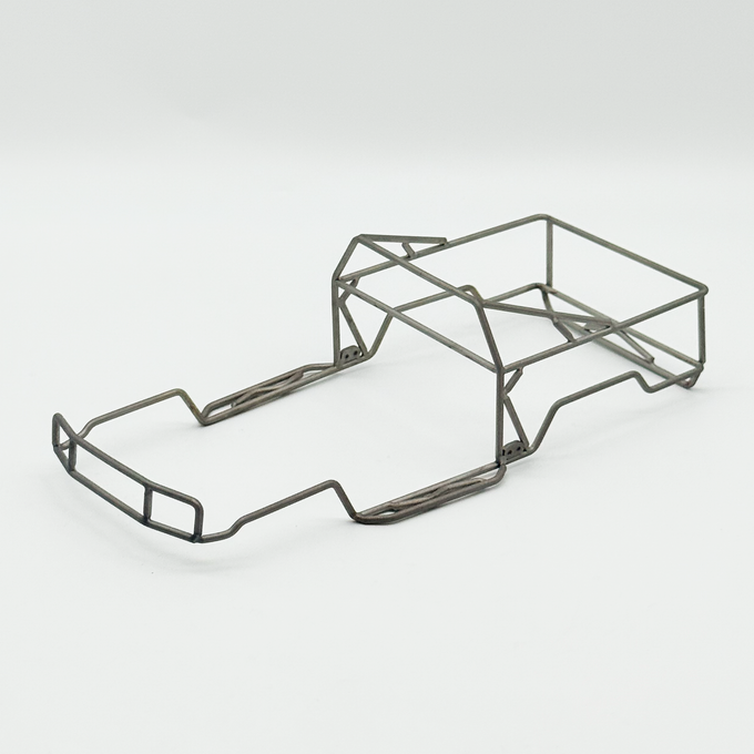 FURITEK Scale Titanium Roll Cage for KRAWL 30 TRAIL PRO PICKUP - Raw Titanium