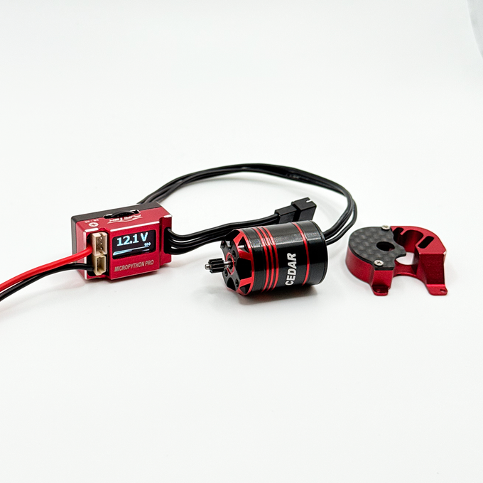 Furitek ShadowCore 2025 – OLED Brushless Power System with MicroPython Pro OLED & Cedar Inrunner for SCX24