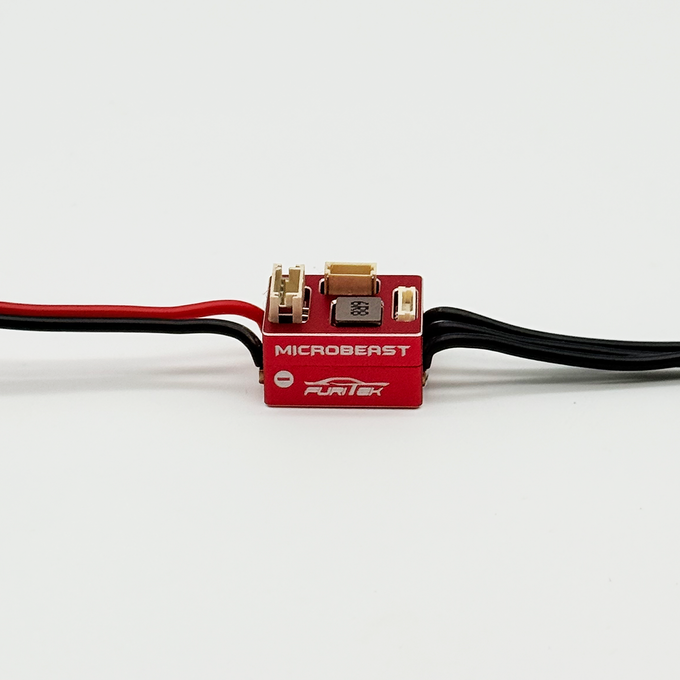 FURITEK MICROBEAST 2S LIPO 25A/50A BRUSHLESS SENSORED ESC AND WIRELESS MODULE  FOR Mini -Z/DRIFT, RED Edition