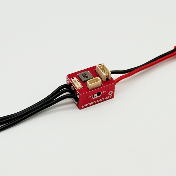 FURITEK MICROBEAST 2S LIPO 25A/50A BRUSHLESS SENSORED ESC AND WIRELESS MODULE  FOR Mini -Z/DRIFT, RED Edition