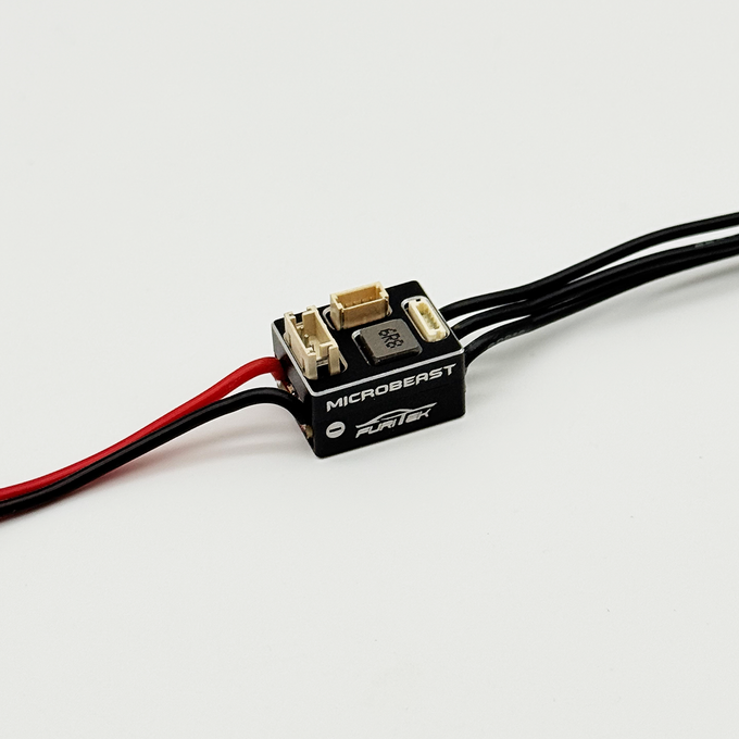 FURITEK MICROBEAST 2S LiPo 25A/50A Brushless ESC with WIFI Module for 1/24 & 1/28 Drift/Race Cars - Sensored/Sensorless, BLACK Edition
