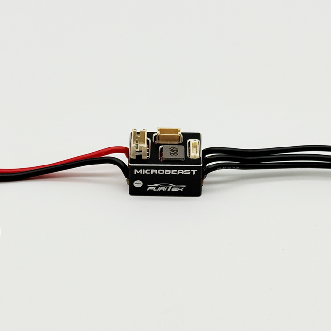 FURITEK MICROBEAST 2S LiPo 25A/50A Brushless ESC with WIFI Module for 1/24 & 1/28 Drift/Race Cars - Sensored/Sensorless, BLACK Edition