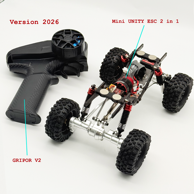 Tx Rx Rc CAYMAN PRO V2 4x4 1/18 PREMIUM RC CRAWLER w/ TX/RX BLACK WITH FLAMES V ...