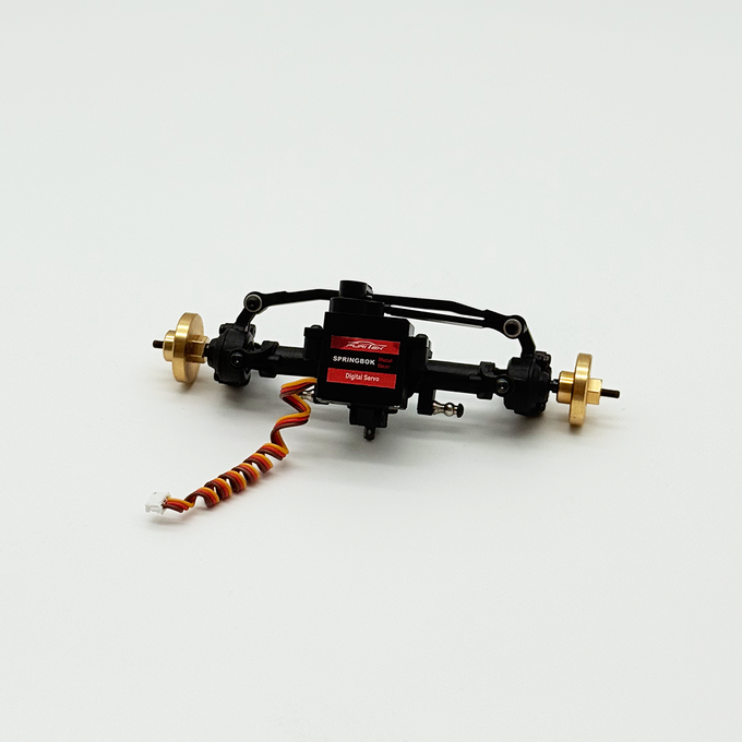 COMPLETE PRE-BUILT FRONT AXLE and SERVO SET FOR Furitek TerraX Active Pro 4WS