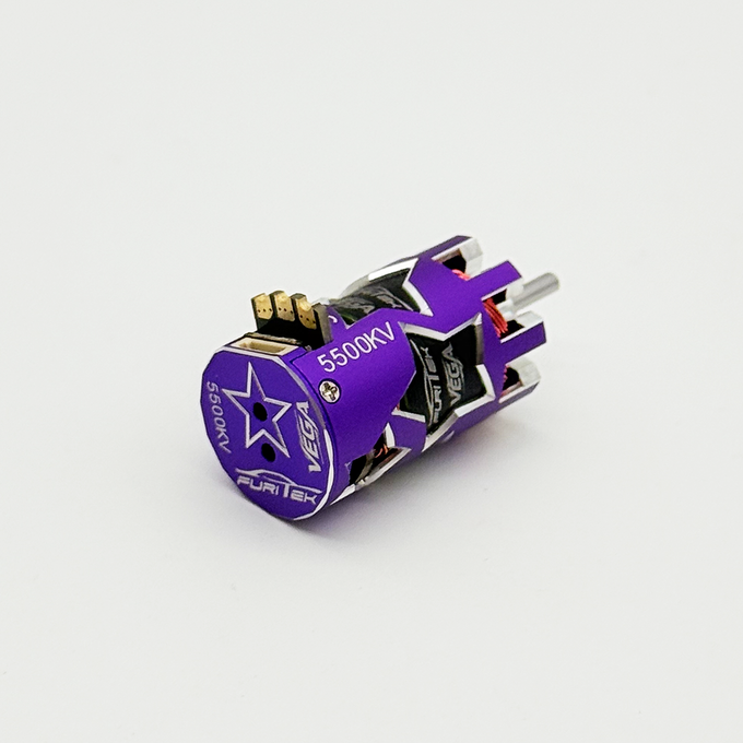 FURITEK VEGA 5500KV SENSORED BRUSHLESS MOTOR FOR 1/24 & 1/28 DRIFT/RACE RC CARS - PURPLE EDITION