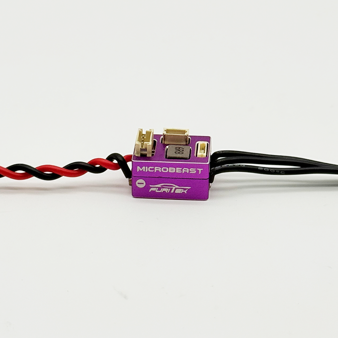 FURITEK MICROBEAST 2S LiPo 25A/50A Brushless ESC with WIFI Module for 1/24 & 1/28 Drift/Race Cars - Sensored/Sensorless, PURPLE Edition