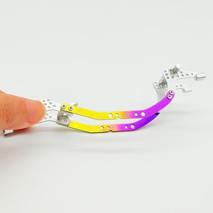 FURITEK MANTIS LCG COMPETITION CHASSIS KIT FOR SCX30 - Gold Purple TITANIUM EDITION