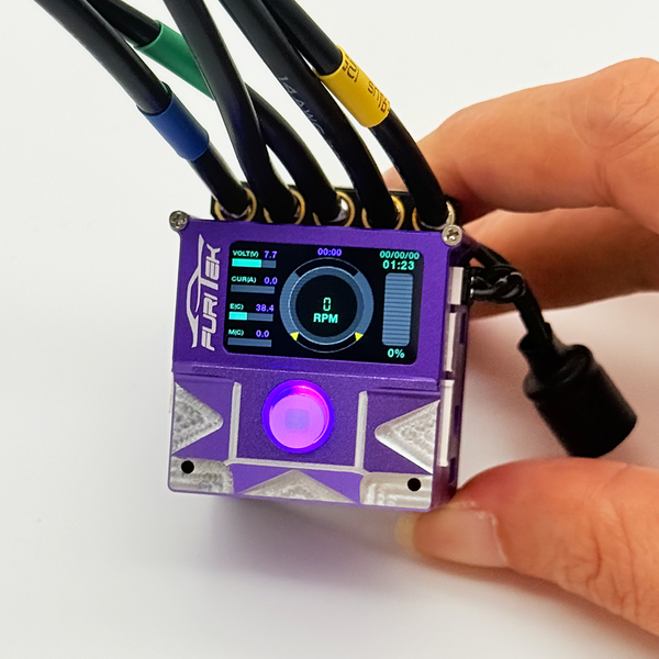 Furitek SlideTech PRO 1/10 Sensored ESC w/ OLED & Internal Fan – Drift & Stock Racing – Purple Edition