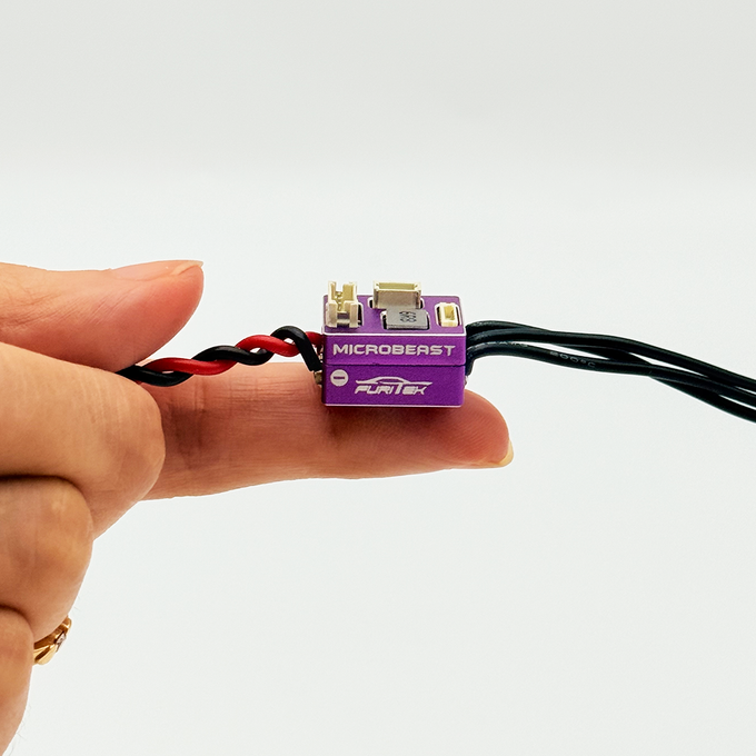 FURITEK MICROBEAST 2S LiPo 25A/50A Brushless ESC with WIFI Module for 1/24 & 1/28 Drift/Race Cars - Sensored/Sensorless, PURPLE Edition