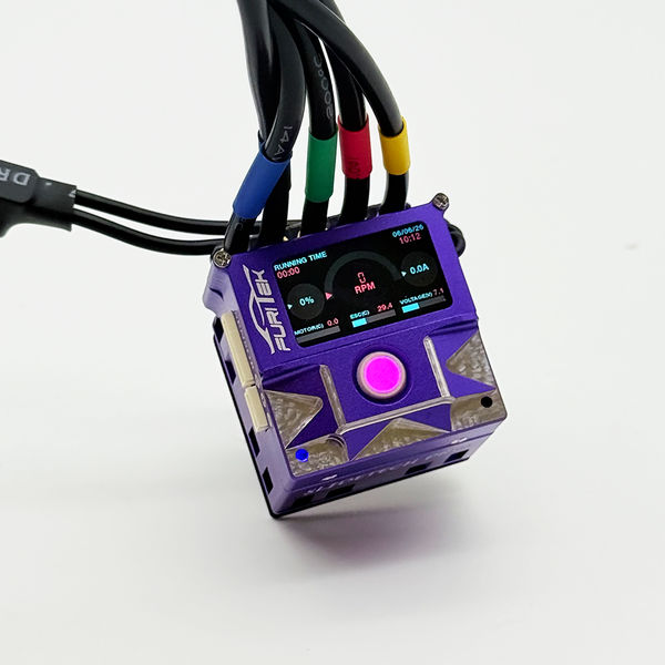 FURITEK SLIDETECH PRO TRACKBALL 1/10 SENSORED ESC w/ OLED & INTERNAL FAN – Purple