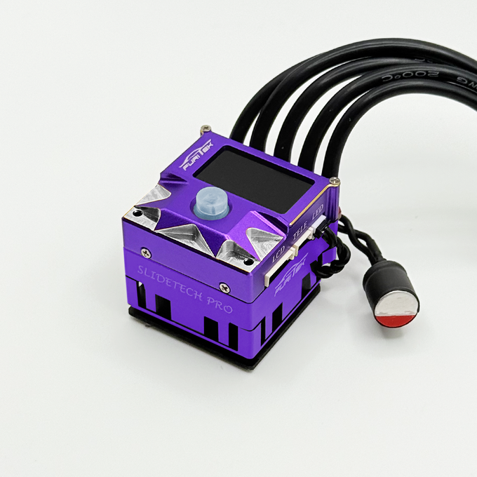 Furitek SlideTech PRO 1/10 Sensored ESC w/ OLED & Internal Fan – Drift & Stock Racing – Purple Edition