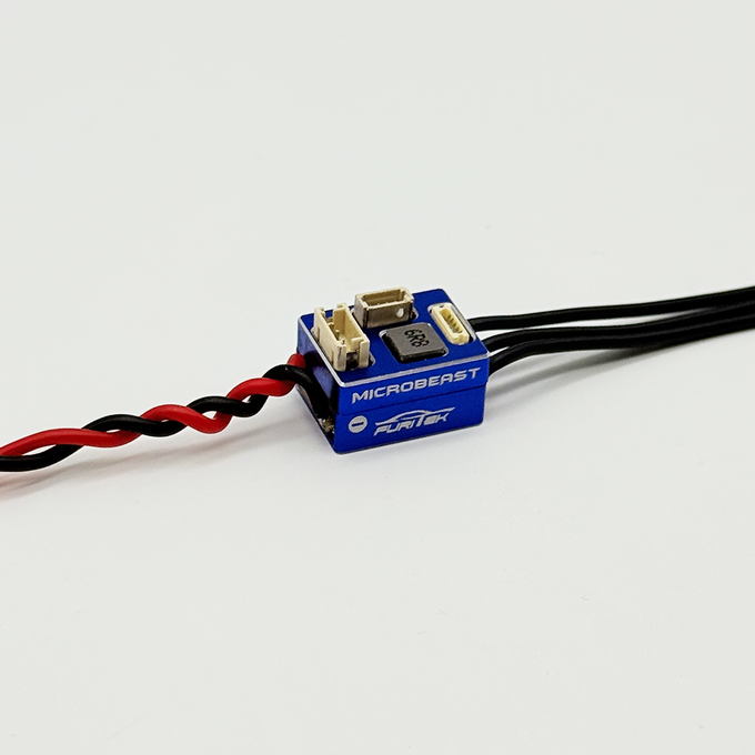 FURITEK MICROBEAST 2S LiPo 25A/50A Brushless ESC with WIFI Module for 1/24 & 1/28 Drift/Race Cars - Sensored/Sensorless, Blue Edition