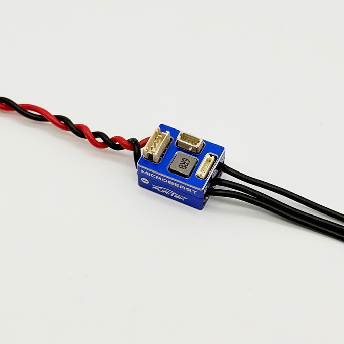 FURITEK MICROBEAST 2S LiPo 25A/50A Brushless ESC with WIFI Module for 1/24 & 1/28 Drift/Race Cars - Sensored/Sensorless, Blue Edition