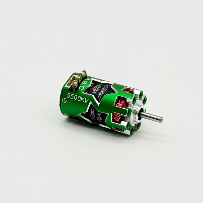 FURITEK VEGA 5500KV SENSORED BRUSHLESS MOTOR FOR 1/24 & 1/28 DRIFT/RACE RC CARS - GREEN EDITION