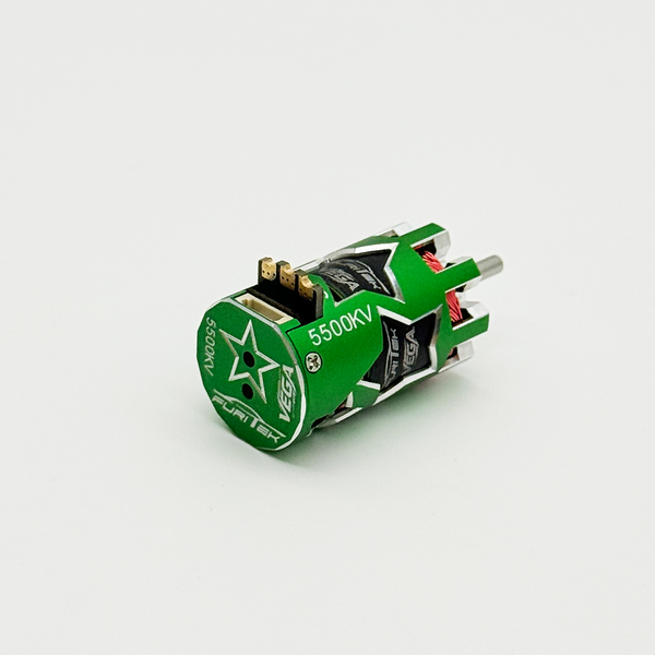 FURITEK VEGA 5500KV SENSORED BRUSHLESS MOTOR FOR 1/24 & 1/28 DRIFT/RACE RC CARS - GREEN EDITION