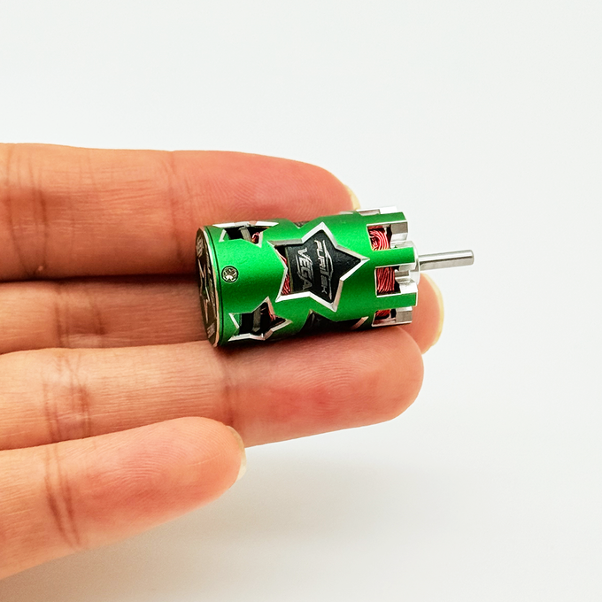 FURITEK VEGA 5500KV SENSORED BRUSHLESS MOTOR FOR 1/24 & 1/28 DRIFT/RACE RC CARS - GREEN EDITION
