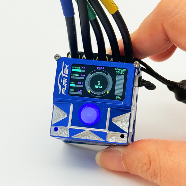 Furitek SlideTech PRO 1/10 Sensored ESC w/ OLED & Internal Fan – Drift & Stock Racing – Blue Edition