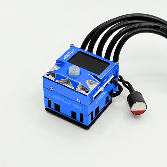 Furitek SlideTech PRO 1/10 Sensored ESC w/ OLED & Internal Fan – Drift & Stock Racing – Blue Edition