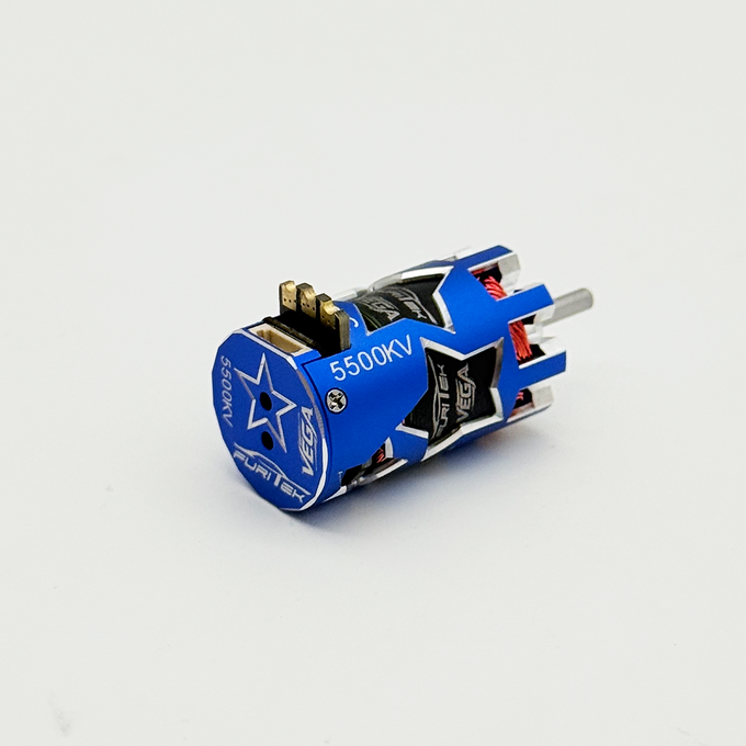 FURITEK VEGA 5500KV SENSORED BRUSHLESS MOTOR FOR 1/24 & 1/28 DRIFT/RACE RC CARS - BLUE EDITION