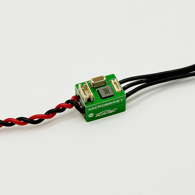 FURITEK MICROBEAST 2S LiPo 25A/50A Brushless ESC with WIFI Module for 1/24 & 1/28 Drift/Race Cars - Sensored/Sensorless, Green Edition