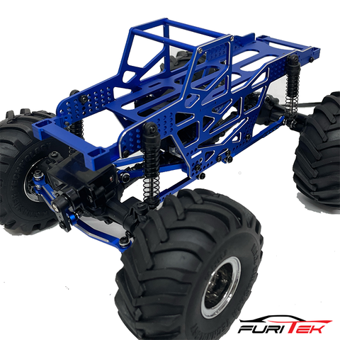 FURITEK RAMPART FRAME KIT FOR FCX24 MAX SMASHER ALUMINIUM BLUE PRO VER Furitek