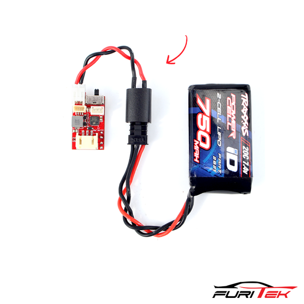 FURITEK HIGH QUALITY MALE TRX-4M TO 2-PIN JST-PH CABLE FOR LIZARD PRO