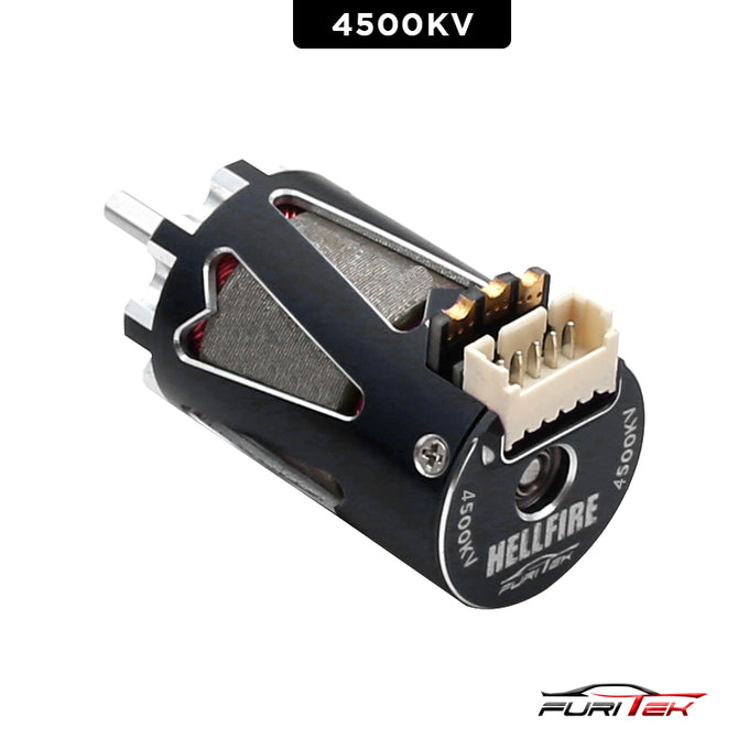 Furitek Hellfire 1410 4500kv Sensored brushless motor - Black color