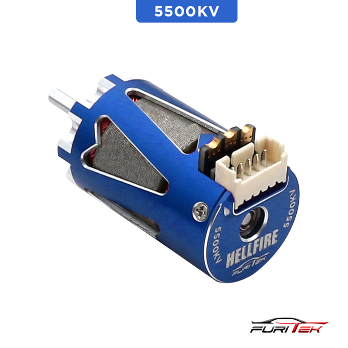 Furitek Hellfire 1410 5500kv Sensored brushless motor - Blue color