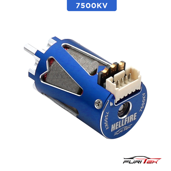 Furitek Hellfire 1410 7500kv Sensored brushless motor - Blue color