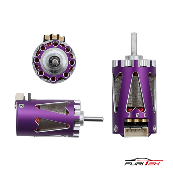 Furitek Hellfire 1410 5500kv Sensored brushless motor - Purple color