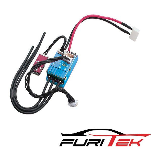 FURITEK CYCLOS 2S LIPO 20A/40A BRUSHLESS SENSORED ESC FOR DRIFT/RACE AND WIRELESS APP (With Aluminum Blue Case)