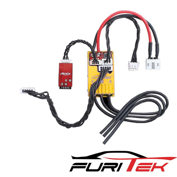 FURITEK CYCLOS 2S LIPO 20A/40A BRUSHLESS SENSORED ESC FOR DRIFT/RACE AND BLUETOOTH (With Aluminum Gold Case )